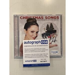 DAVID FOSTER KATHARINE MCPHEE Signed Autograph CD "Christmas Songs" ACOA #1